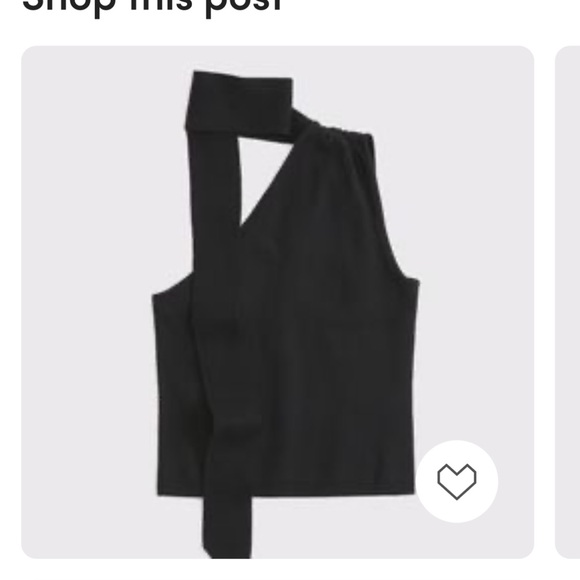 NWT - Abercrombie & Fitch - Asymmetrical Scarf Sweater Tank - Picture 2 of 9